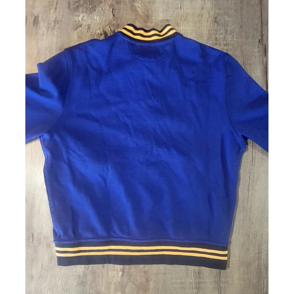 Polo Ralph Lauren Youth Large 14-16‎ Logo Fleece Varsity Track Jacket Royal Blue